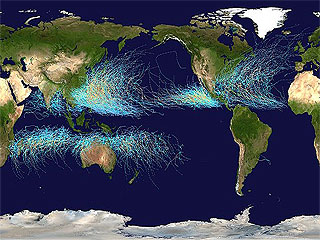 Worldwide Cyclone Distribution